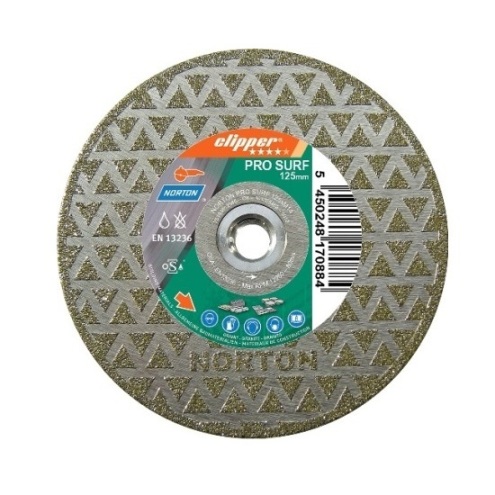 Disco diamante continuo Norton Pro Marmo Surf - 115mm - Referencia 70184640590